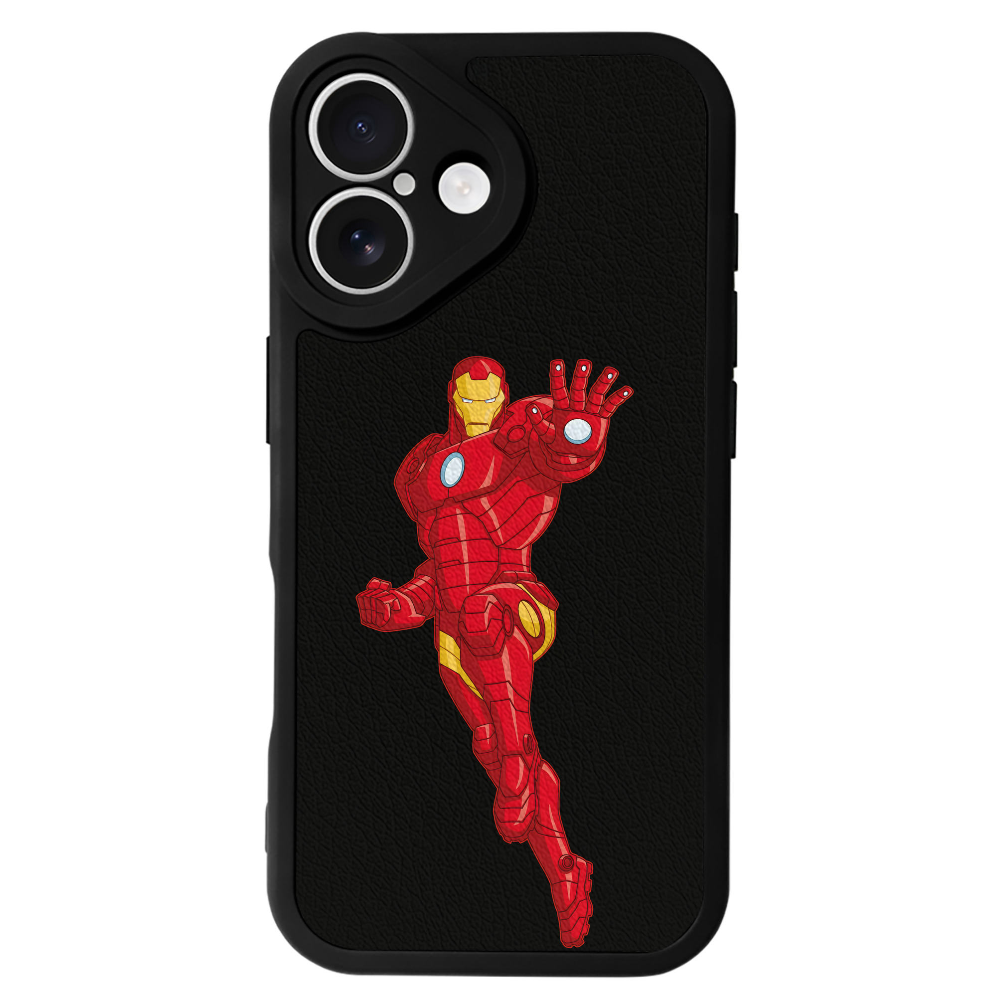 （画像用） アベンジャーズ The Avengers 【iPhone 16シリーズ対応】シリコンスマホケース（レザー調） 材質：シリコン